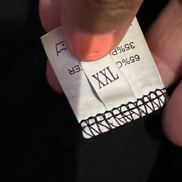 Black Crop Too With Polka Dot Sheer Sleeves - XXL - Picture 3 of 3